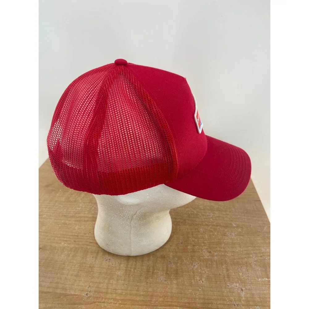 Happy Dad Hard Seltzer Red Trucker Hat Snapback Mesh Cap Nelk Boys Full Send